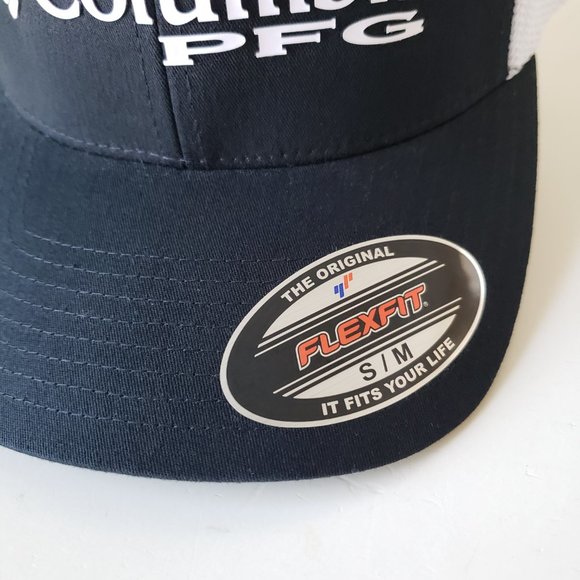 Columbia Baylor Bears PFG Fitted Size S/M Hat Cap Mesh Stretch Flexfit Black NWT - Picture 3 of 11